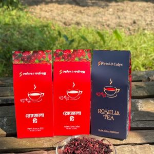 ১০০ গ্রাম ফয়েল প্যাকে রোজেলার শুকানো ক্যালিক্সের গুঁড়ো